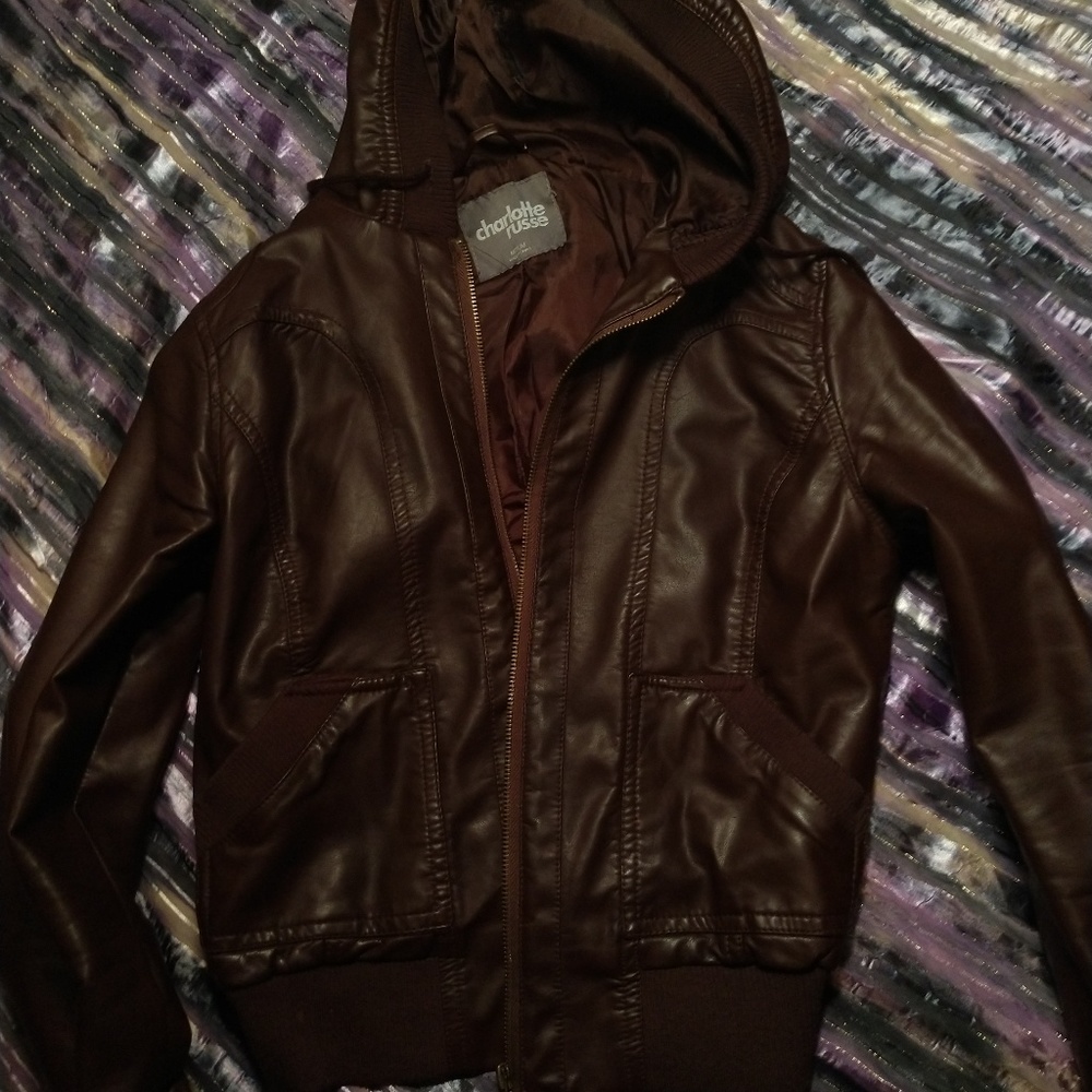Faux leather jacket